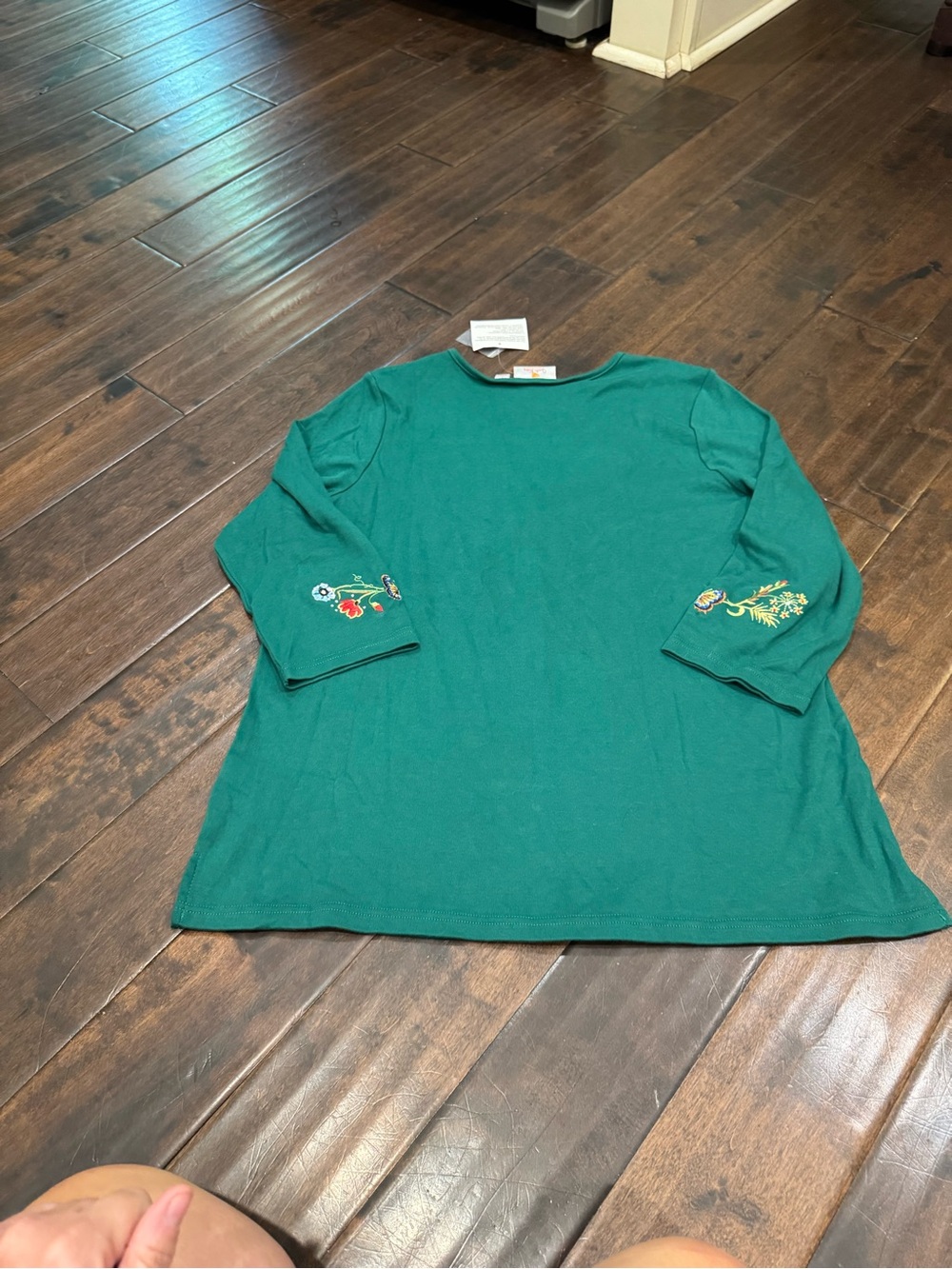 Quacker factory embroidered shirt NWT size large - Picture 3 of 7